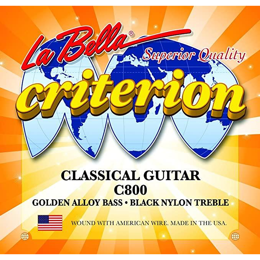 Set de cuerdas guitarra clásica La Bella Criterion C800 