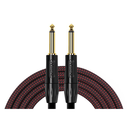 Cable de Instrumento Kirlin Estándar Mono Plug 1/4 6M Iwb-201Bfgt-6M