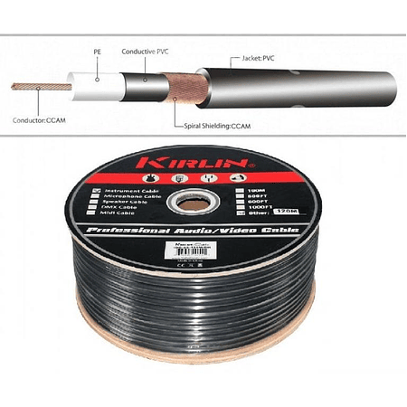 Rollo Cable Instrumento Kirlin Ibc-20R (100 Mts)