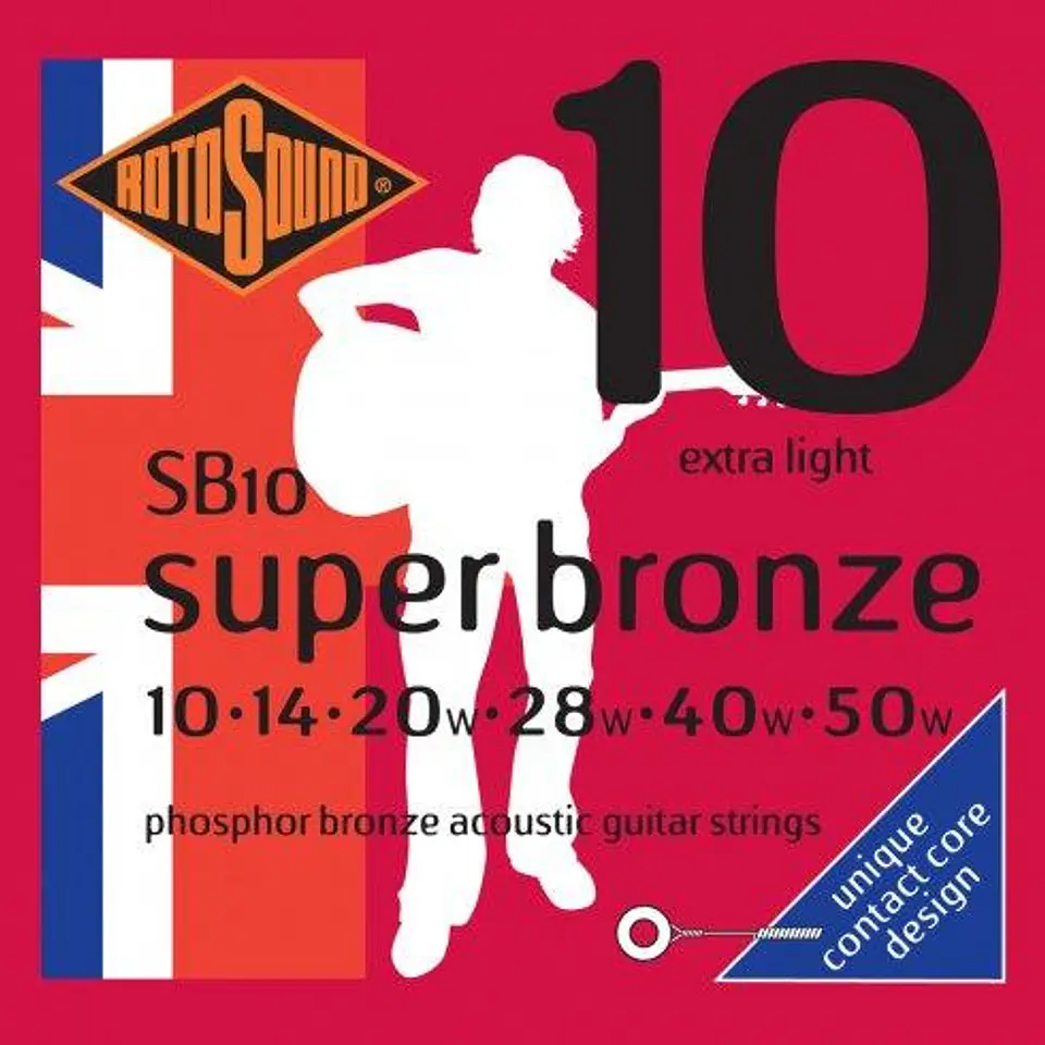  Set guitarra electroacústica (Super-Bronce) SB10 1