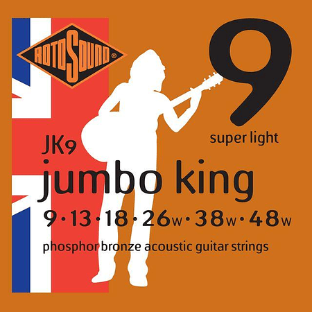  Set guitarra electroacústica Rotosound JK9 (Jumbo King)