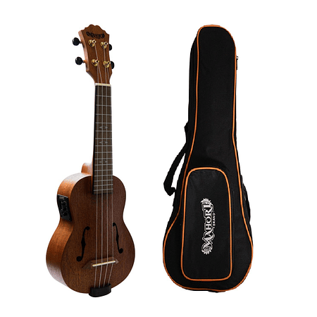 Ukelele Mahori Soprano Electroacústica + Funda MH-31-SEQ