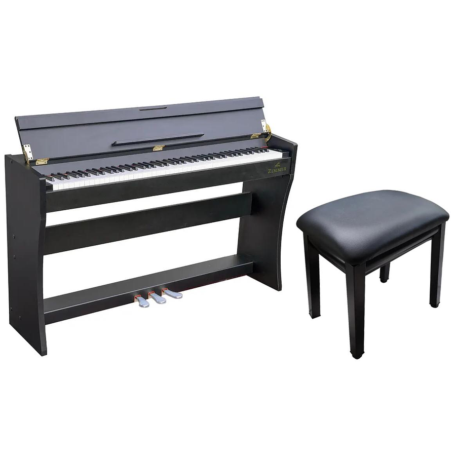 Pack Piano Digital Zimmer ZIM-2100-WDN + Silla de Piano Estándar AP-5126