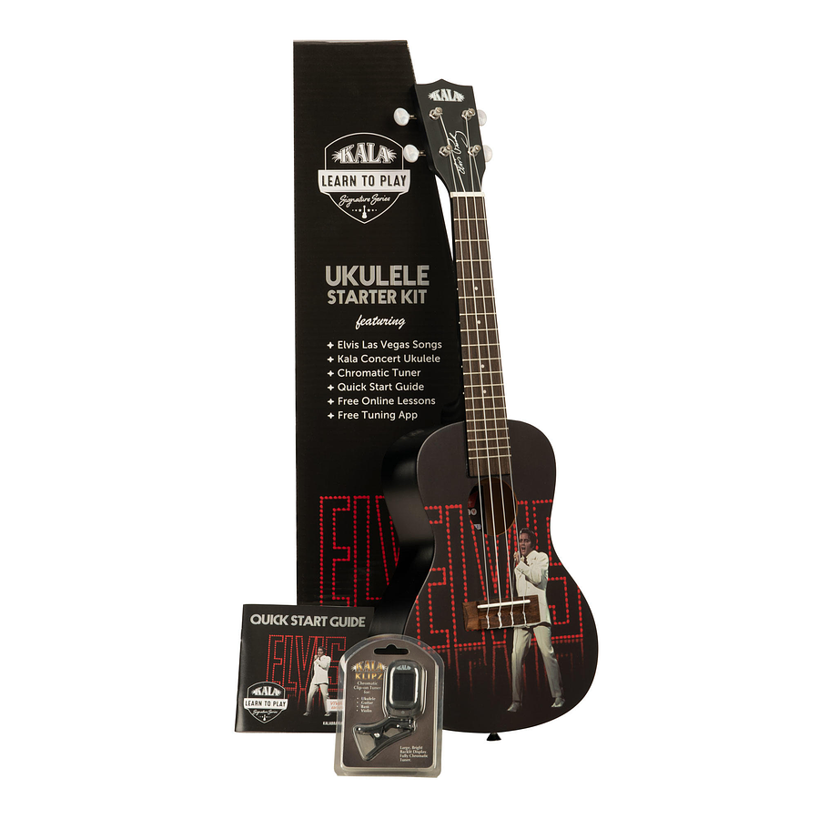 Ukelele Concierto Kala Elvis Viva Las Vegas Kala-Ltp-C-Elv