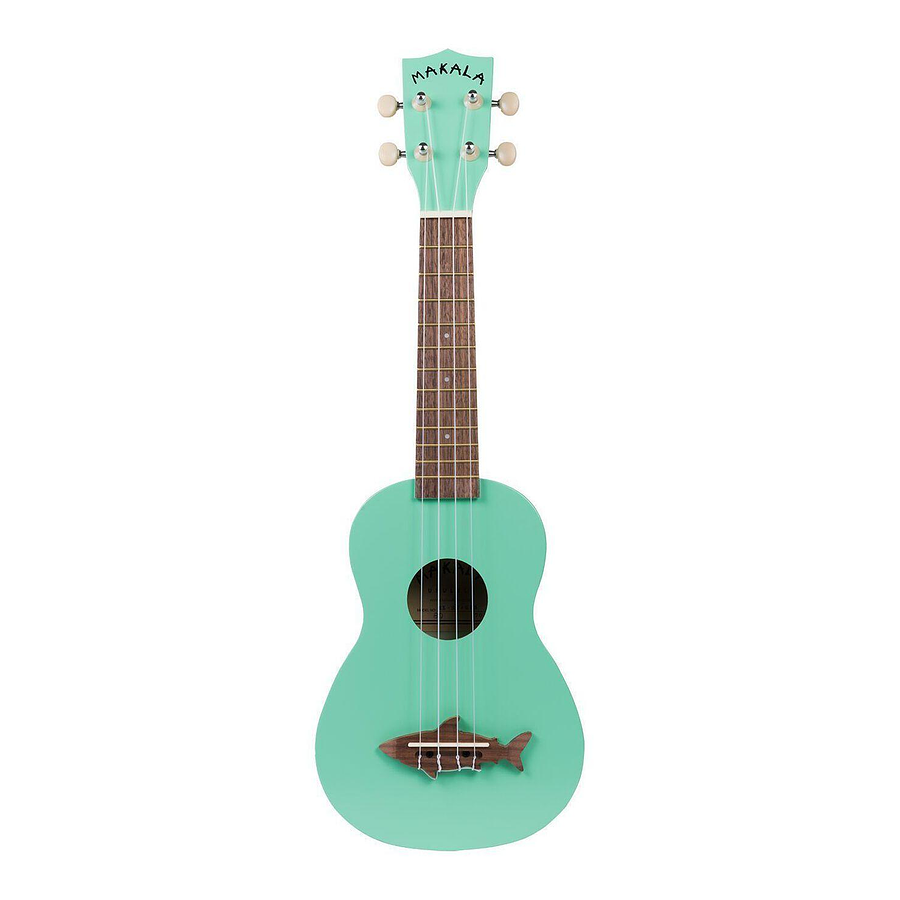Ukelele Makala Shark Concert Surf Green Mk-cs/grn