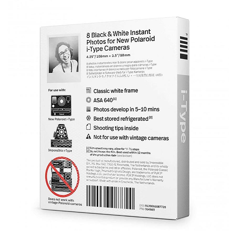 B&W Film Para Impossible Camera Te