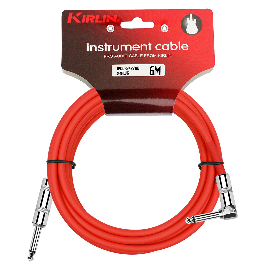 Cable De Instrumento Angulo Kirlin 6M Ipcv-242-6 Rojo