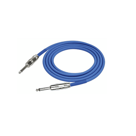 Cable Para Instrumento Azul Plug Kirlin 3 Metros Ipcv-241-3