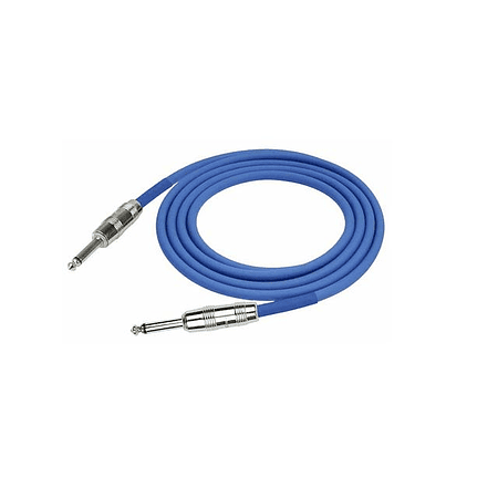 Cable Para Instrumento Azul Plug Kirlin 6 Metros Ipcv-241-6