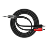 Cable Y Miniplug-2Rca 3M Nickel Plated Ye-364-3