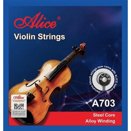 Cuerdas Violín Alice A703