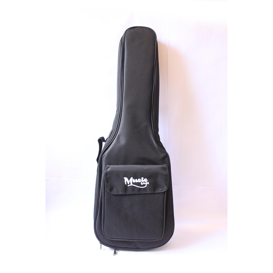 Funda Guitarra Eléctrica Music Bag Negra Nylon 15mm MUB-122E