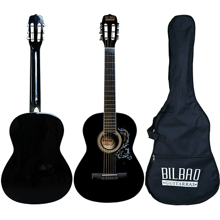 ﻿Guitarra acústica Bilbao BIL-39DS-BK + Funda