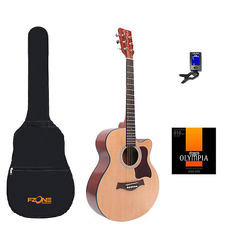 Guitarra Acústica Fzone FZG-M40 + Obsequios