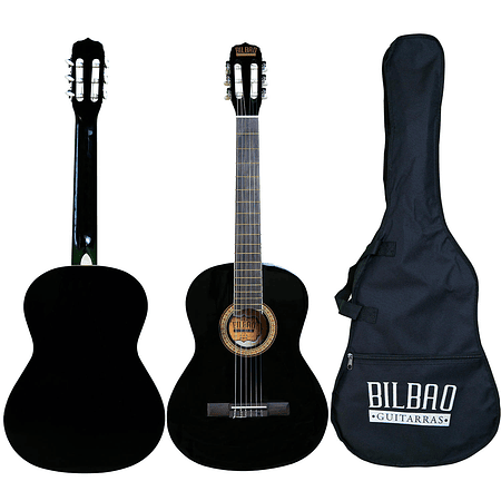 Guitarra Clásica Bilbao BIL-44-BK + Funda