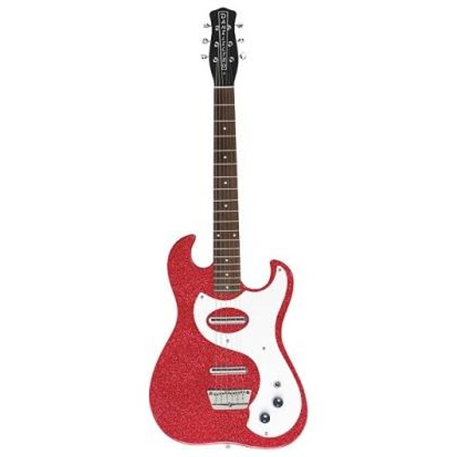 Guitarra Eléctrica Danelectro Red Metal Flake 63 Dano Red