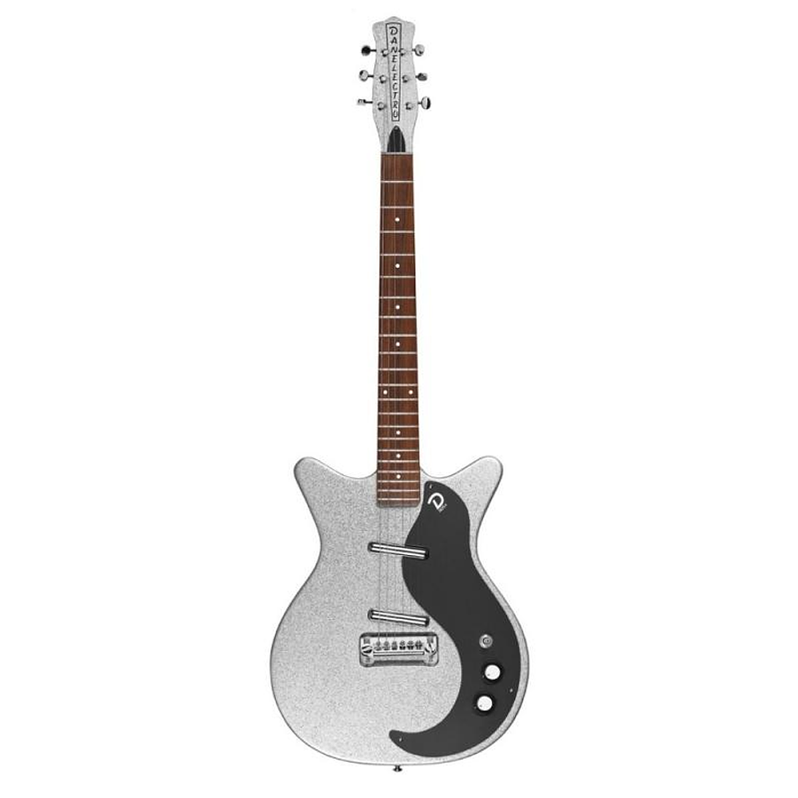 Guitarra Eléctrica Danelectro Silver Metal Flake 59Mj Smf