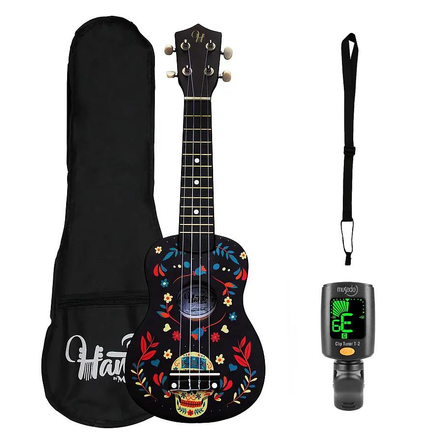 Pack Ukelele Soprano Hana Ukatrina + Funda + Afinador Cromático + Correa Allegro