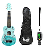 Pack Ukelele Soprano Hana Mar + Funda + Afinador Cromático + Correa Allegro