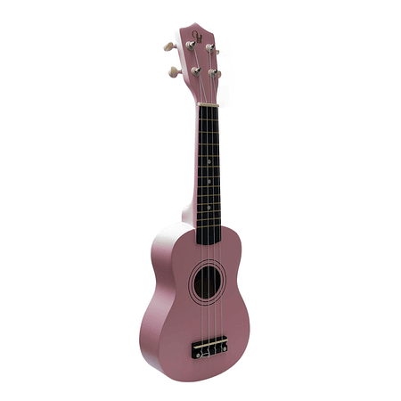 Full Pack Ukelele Soprano Hana Rosado + Afinador Cromático Clip + Strap Ukelele Allegro