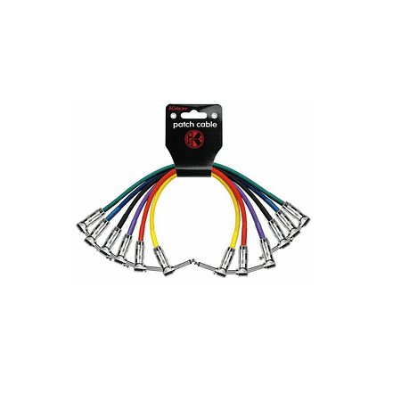 Pack 6 Cables Plug-Plug Angulo Colores 0.3 Mts Ipv6-243
