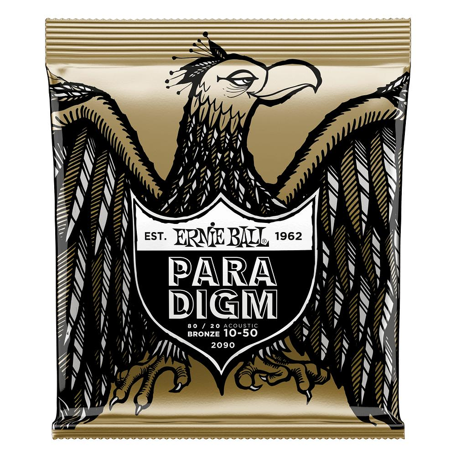 Set de Cuerdas Ernie Ball para Guitarra Acústica Paradigm Bronce 10 – 50