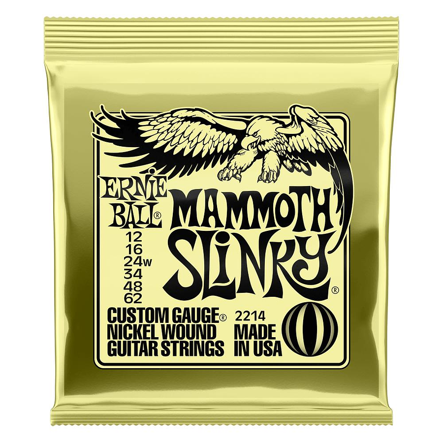 Set de cuerdas Ernie Ball Mammoth Slinky 12 – 62