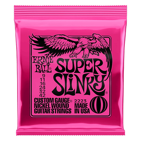 Set de cuerdas Ernie Ball Super Slinky 9 – 42