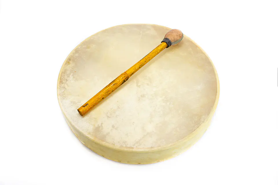 Tambor Shaman Tribal 16'' Cuero Liso PL16 1