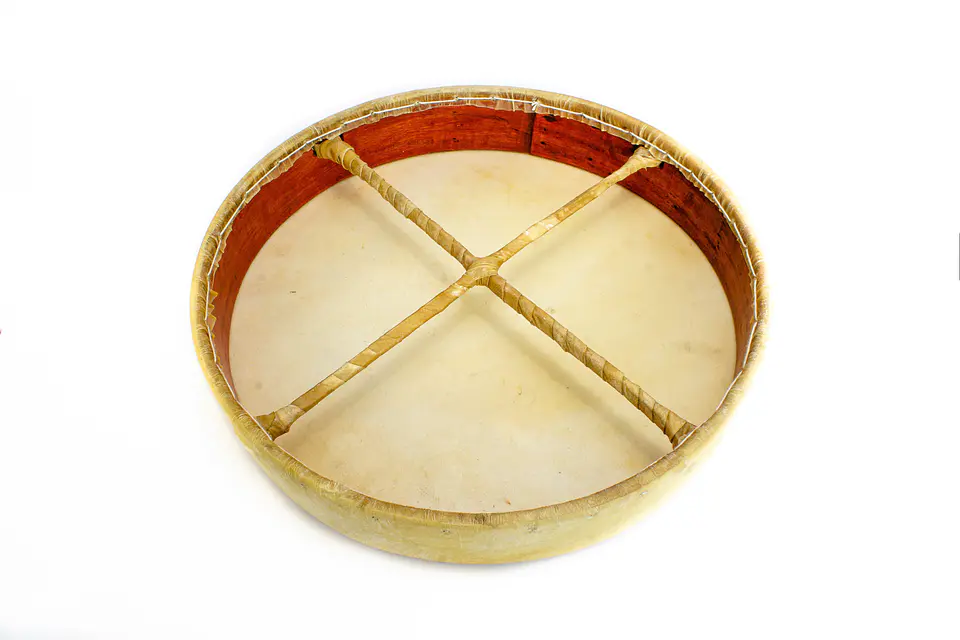 Tambor Shaman Tribal 16'' Cuero Liso PL16 2