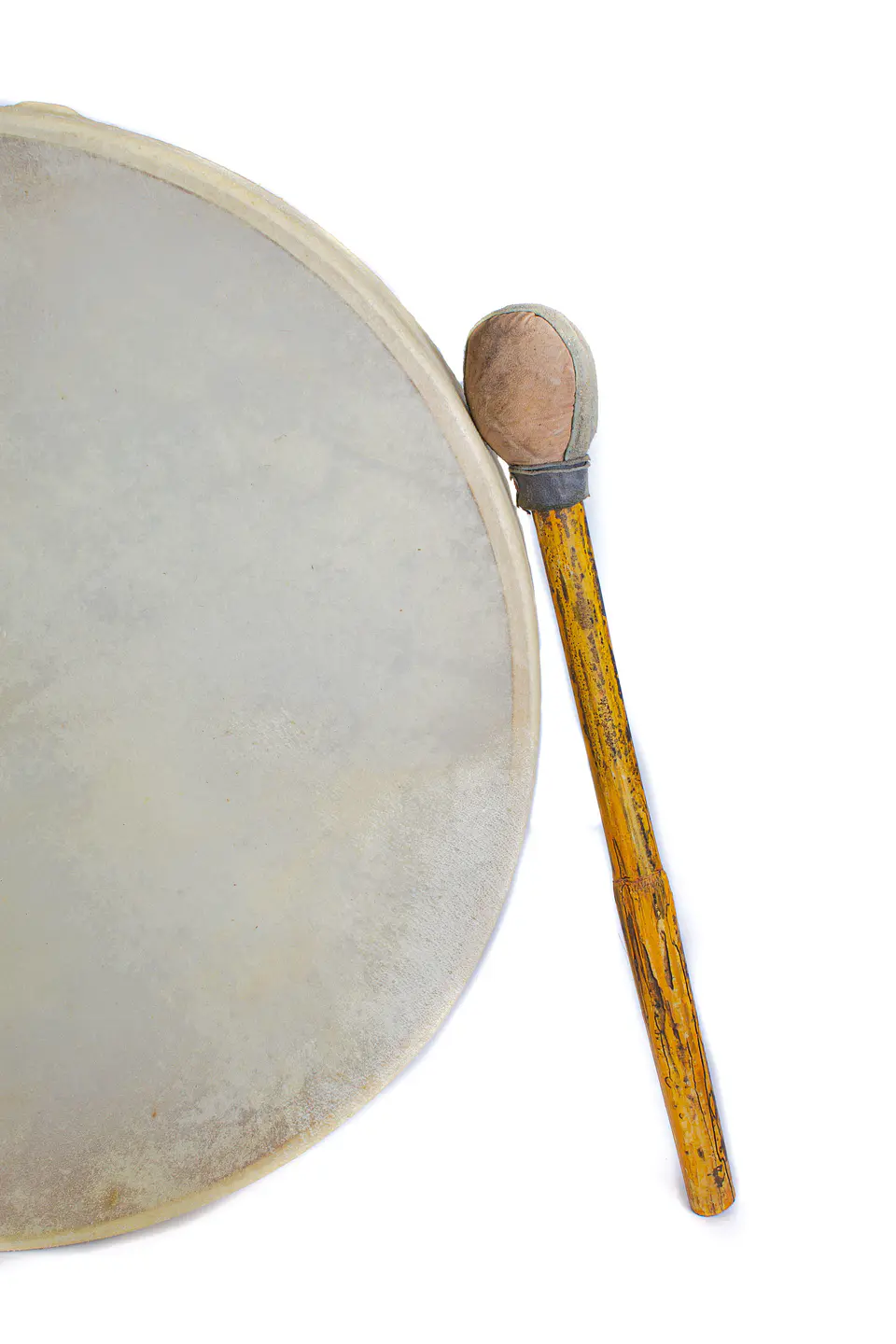 Tambor Shaman Tribal 16'' Cuero Liso PL16 3