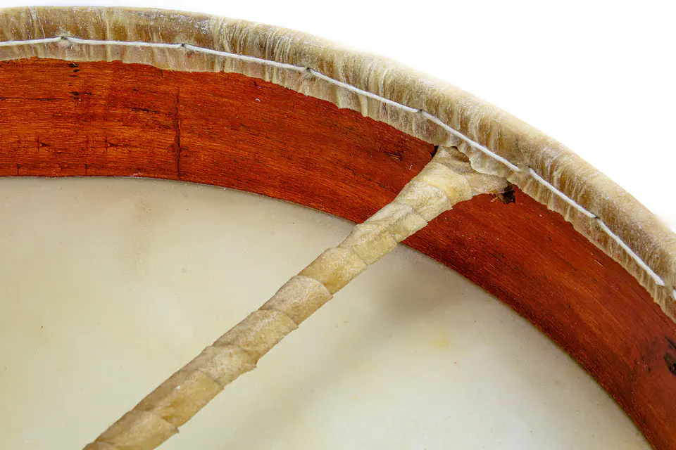 Tambor Shaman Tribal 16'' Cuero Liso PL16 4