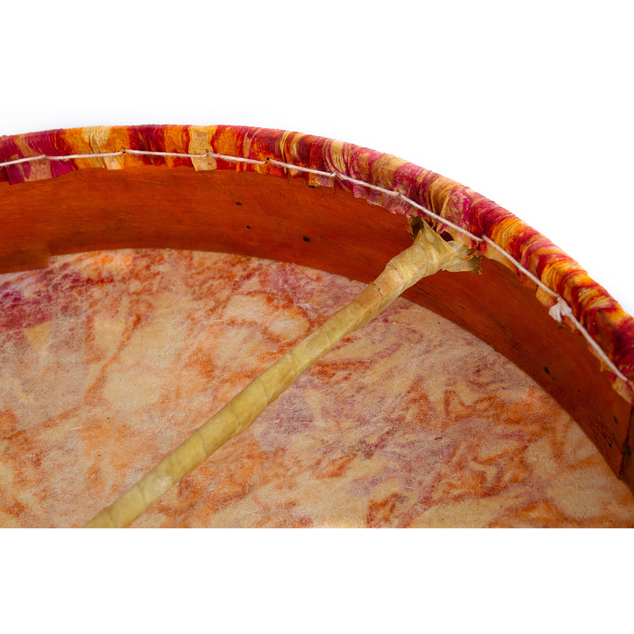 Tambor Shaman Tribal 16'' Cuero con diseño TD16