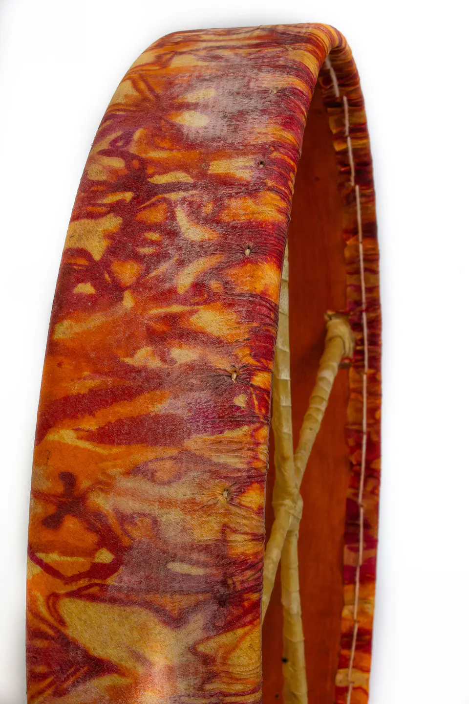 Tambor Shaman Tribal 16'' Cuero con diseño TD16 5