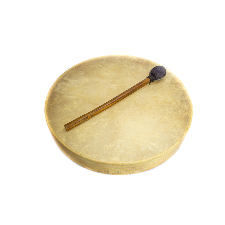 Tambor Shaman Tribal 20'' cuero listo PL20