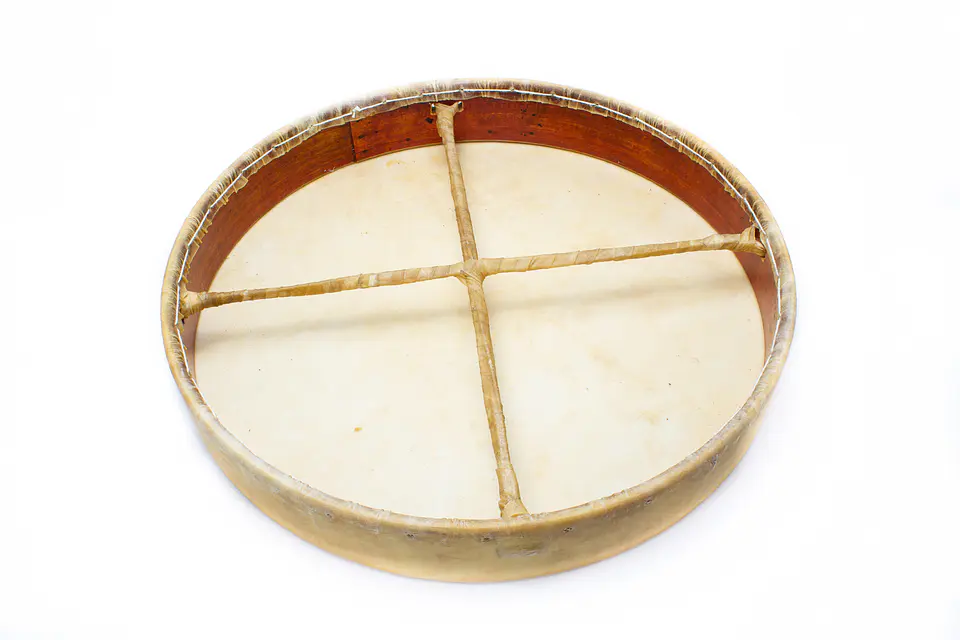 Tambor Shaman Tribal 20'' cuero listo PL20 2