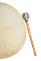 Tambor Shaman Tribal 20'' cuero listo PL20 - Miniatura 4