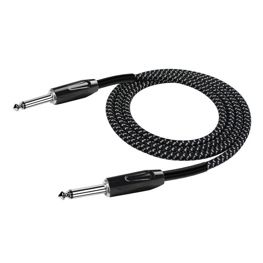 Cable de Instrumento Kirlin 10M 1/4'' Mono Plug Tejido Iwcx-201B-10