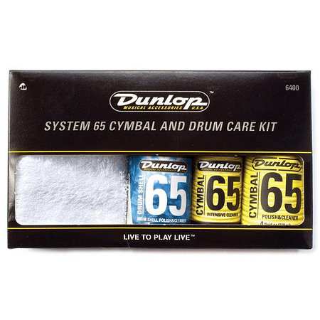 Set Limpieza Dunlop para Platillos y Batería/Percusión Dunl6400