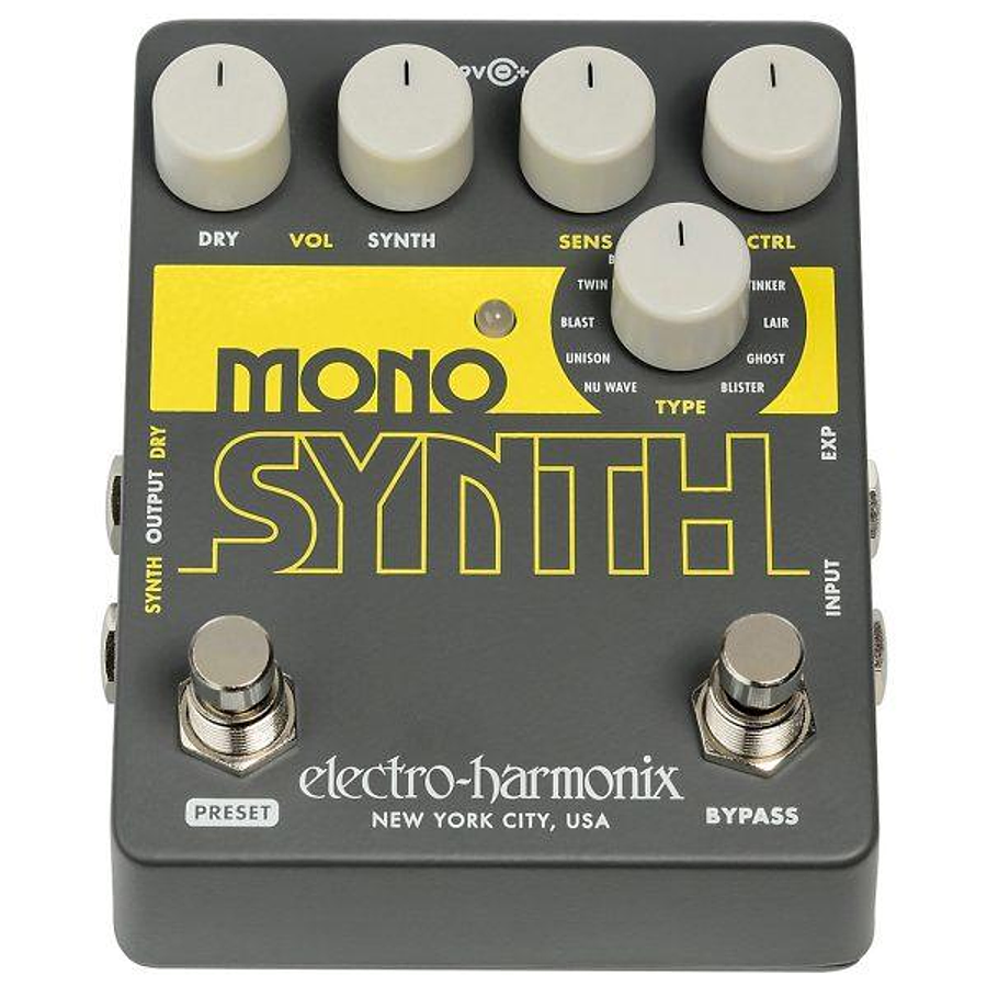 Pedal Sintetizador de Guitarra Mono Synth Electro Harmoni...