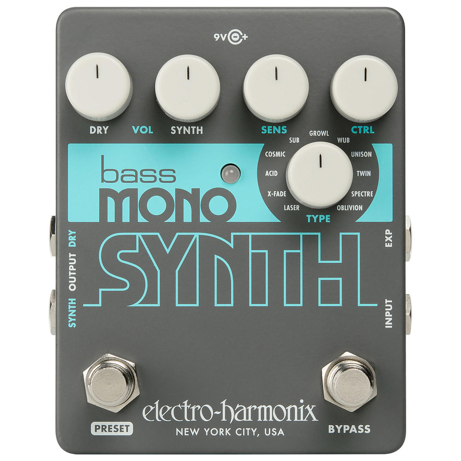 Pedal Sintetizador de Bajo Mono Synth Electro Harmonix