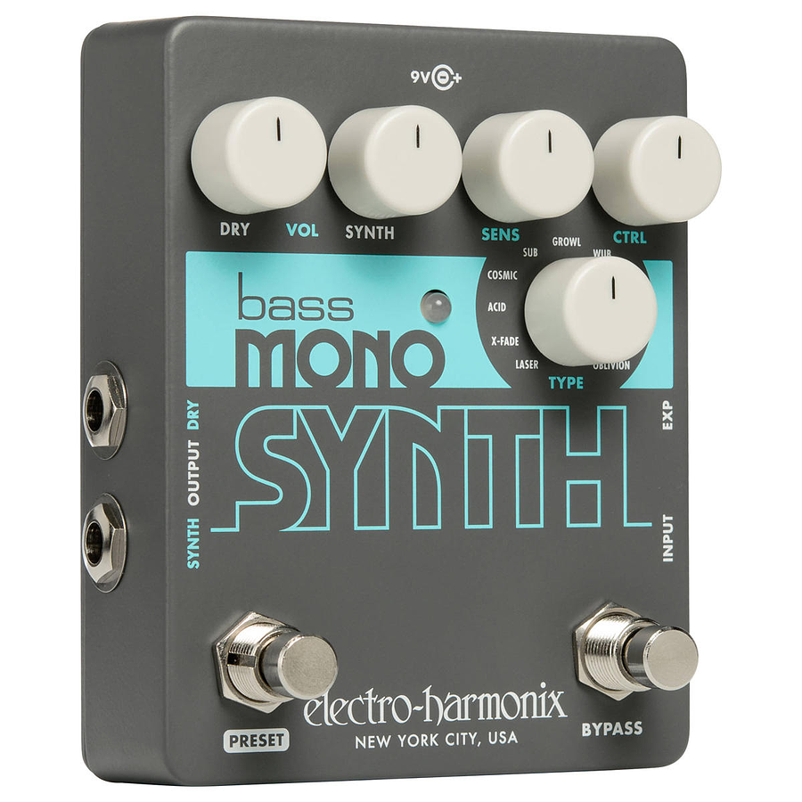 Pedal Sintetizador de Bajo Mono Synth Electro Harmonix