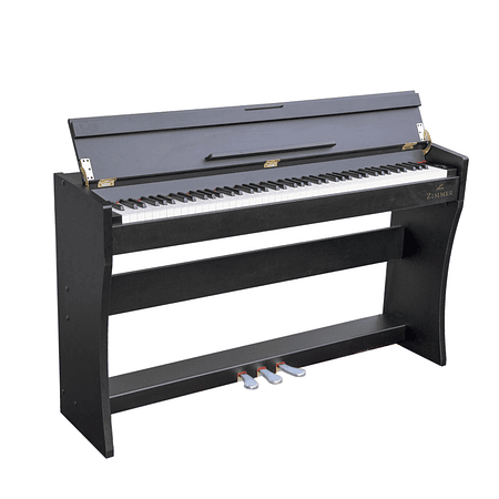  Pack Piano Digital Zimmer ZIM-2000-BLK + Silla de Piano Estándar AP-5126