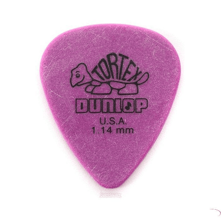 Set de Uñetas Dunlop Tortex Moradas 1.14mm 