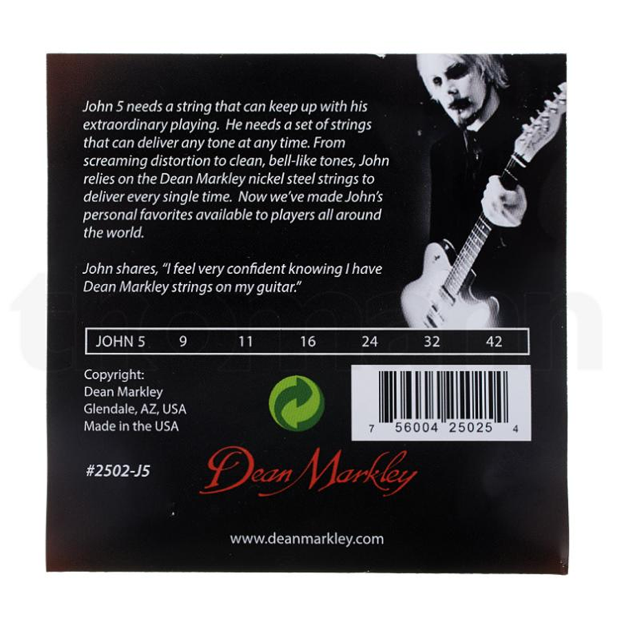 Set de cuerdas para guitarra eléctrica Dean Markley j2502-j5