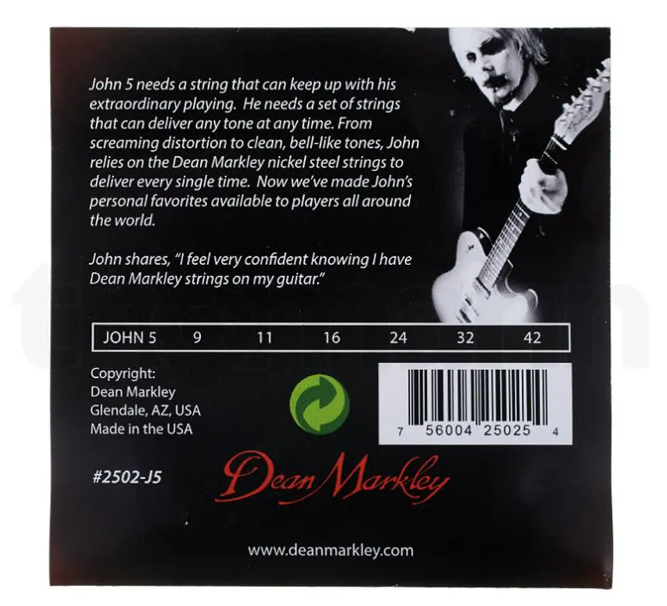 Set de cuerdas para guitarra eléctrica Dean Markley j2502-j5 2