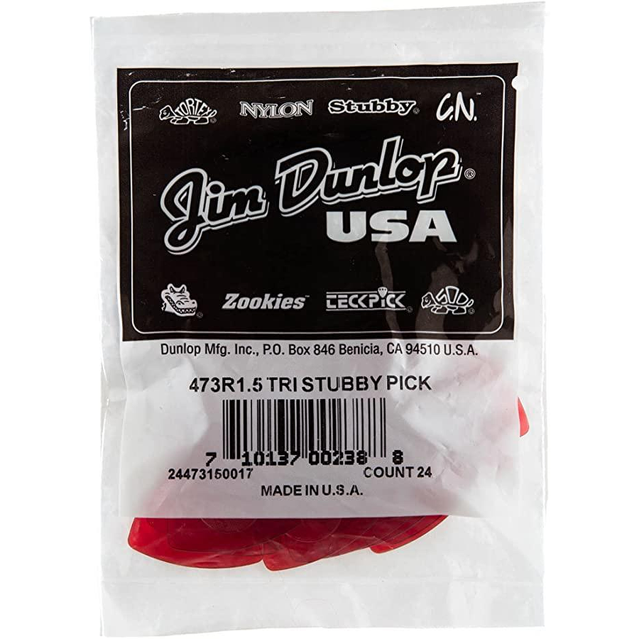 Uñetas Dunlop Stubby Triangle 1.5 473R pack 24un