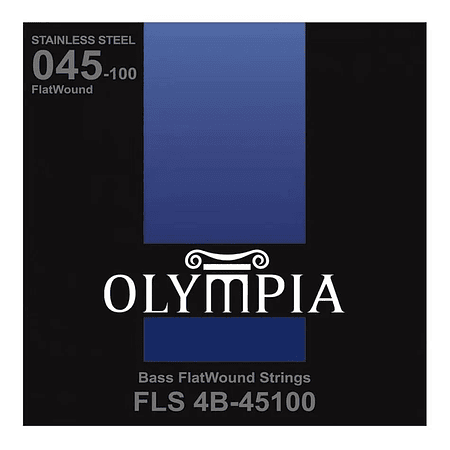 Set de Cuerdas Bajo Eléctrico Olympia Flatwound 45-100 FLS 4B-45100