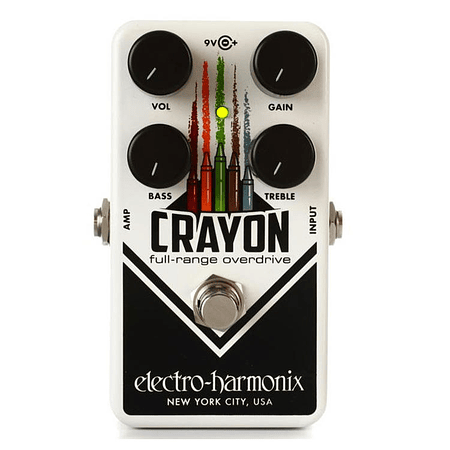 Pedal de Efecto Overdrive Electro-Harmonix para Guitarra Eléctrica Crayon 69 Full-rango 