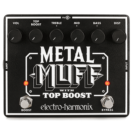 Pedal de Distorsión para Guitarra Eléctrica Electro-Harmonix Metal Muff con Booster  